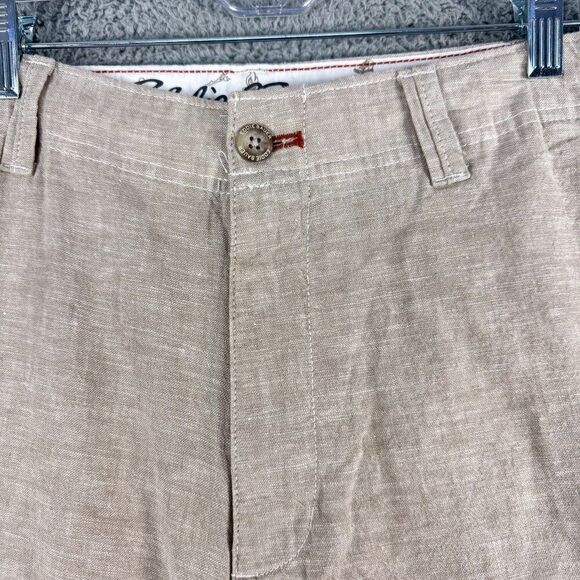 Eddie Bauer Linen Blend Shorts Mens 38 Tan Beach Casual Outdoor Summer 38x9 - Picture 3 of 16